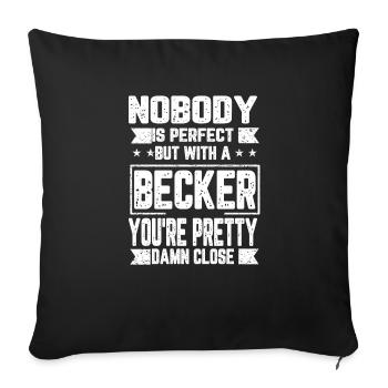 Becker Personne n’est un cadeau parfait - Housse de coussin décorative 45 x 45 cm - noir - Devant