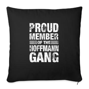 Hoffmann Stolz Team Family Gift - Sofa pillowcase 17,3'' x 17,3'' (45 x 45 cm) - black - Front