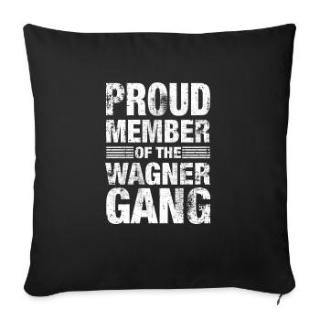 Wagner Stolz Team Family Gift - Sofa pillowcase 17,3'' x 17,3'' (45 x 45 cm) - black - Front