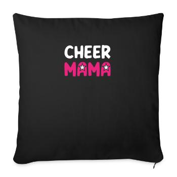 Cheer Mom - Sofakissenbezug 45 x 45 cm - Schwarz - Vorne