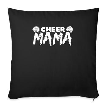 Cheer Mom - Sofakissenbezug 45 x 45 cm - Schwarz - Vorne