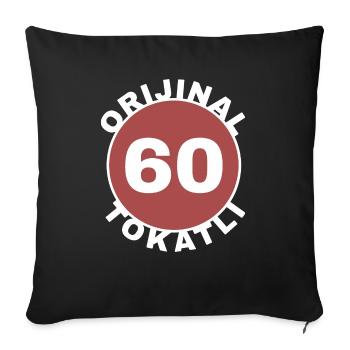 Tokat - Housse de coussin décorative 45 x 45 cm - noir - Devant