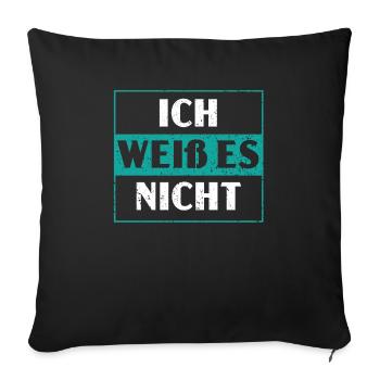 Ich Es Nicht German Deutschland Germany Flag - Sofa pillowcase 17,3'' x 17,3'' (45 x 45 cm) - black - Front