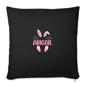 ABIGAIL Easter - Sofa pillowcase 17,3'' x 17,3'' (45 x 45 cm) - black - Front