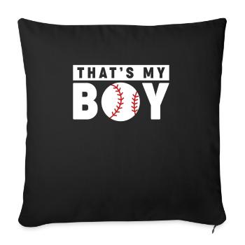 That ́s My Boy Baseball Shirt Gift - Sofa pillowcase 17,3'' x 17,3'' (45 x 45 cm) - black - Front