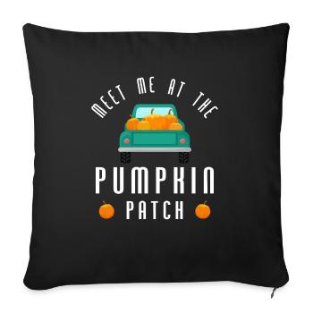 Retrouvez-moi au Pumpkin Patch - Housse de coussin décorative 45 x 45 cm - noir - Devant