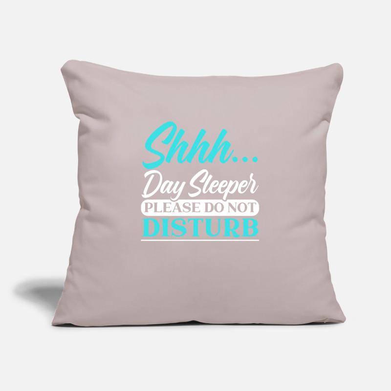 Day Sleeper Do Not Disturb Graveyard Shift Sofa pillowcase 17,3'' x 17,3'' (45 x 45 cm)