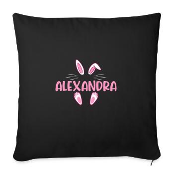 ALEXANDRA Easter - Sofa pillowcase 17,3'' x 17,3'' (45 x 45 cm) - black - Front