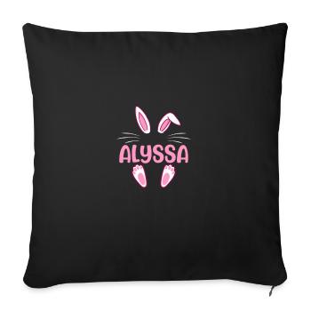 ALYSSA Easter - Sofa pillowcase 17,3'' x 17,3'' (45 x 45 cm) - black - Front