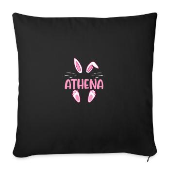ATHENA Easter - Sofa pillowcase 17,3'' x 17,3'' (45 x 45 cm) - black - Front
