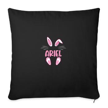 ARIEL Easter - Sofa pillowcase 17,3'' x 17,3'' (45 x 45 cm) - black - Front