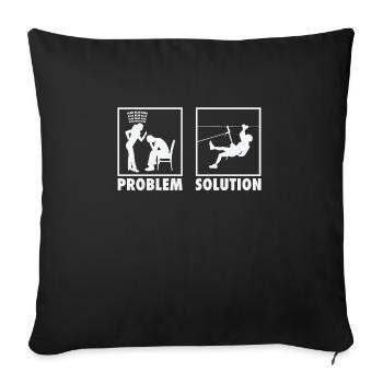 Mountain Climbing Mountain Climbers Statement - Sofakissenbezug 45 x 45 cm - Schwarz - Vorne