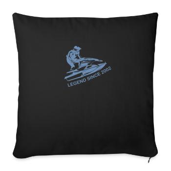 Legendary Jet Ski Driver Birthday Vintage - Sofa pillowcase 17,3'' x 17,3'' (45 x 45 cm) - black - Front