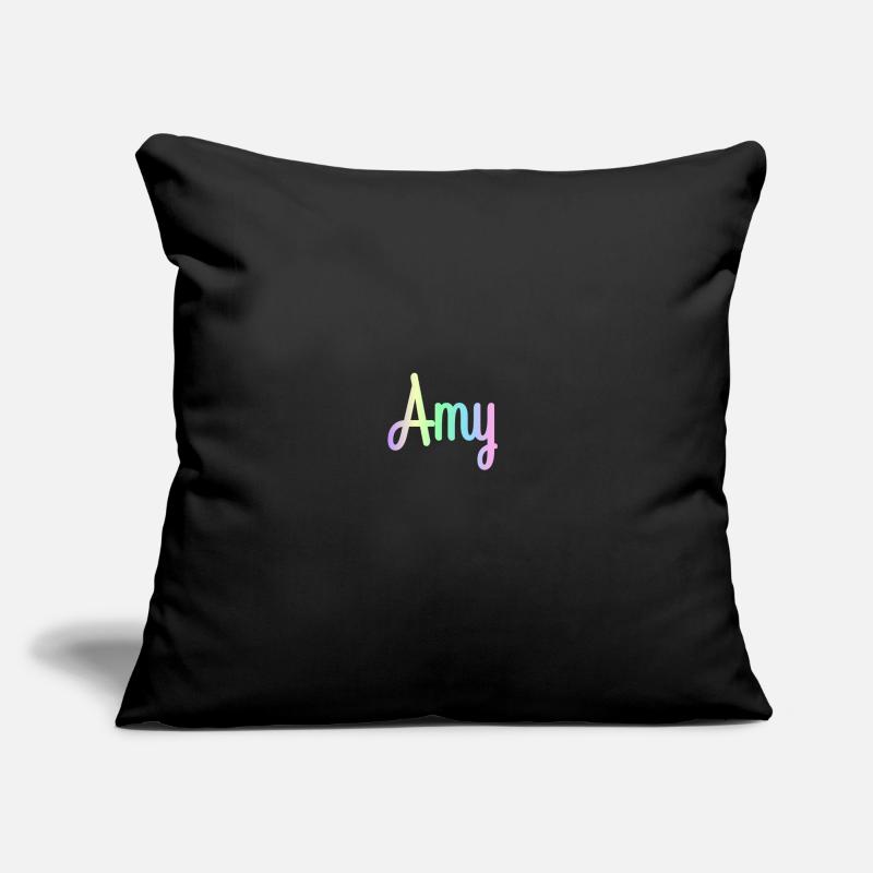 AMY Rainbow Minimalist Cursive Sofa pillowcase 17,3'' x 17,3'' (45 x 45 cm)