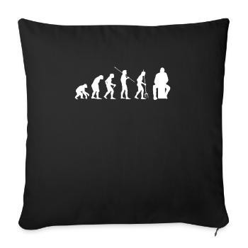 Evolution Cajon Chemise Cadeau - Housse de coussin décorative 45 x 45 cm - noir - Devant