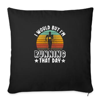 I would, but I'm running that day - Sofa pillowcase 17,3'' x 17,3'' (45 x 45 cm) - black - Front