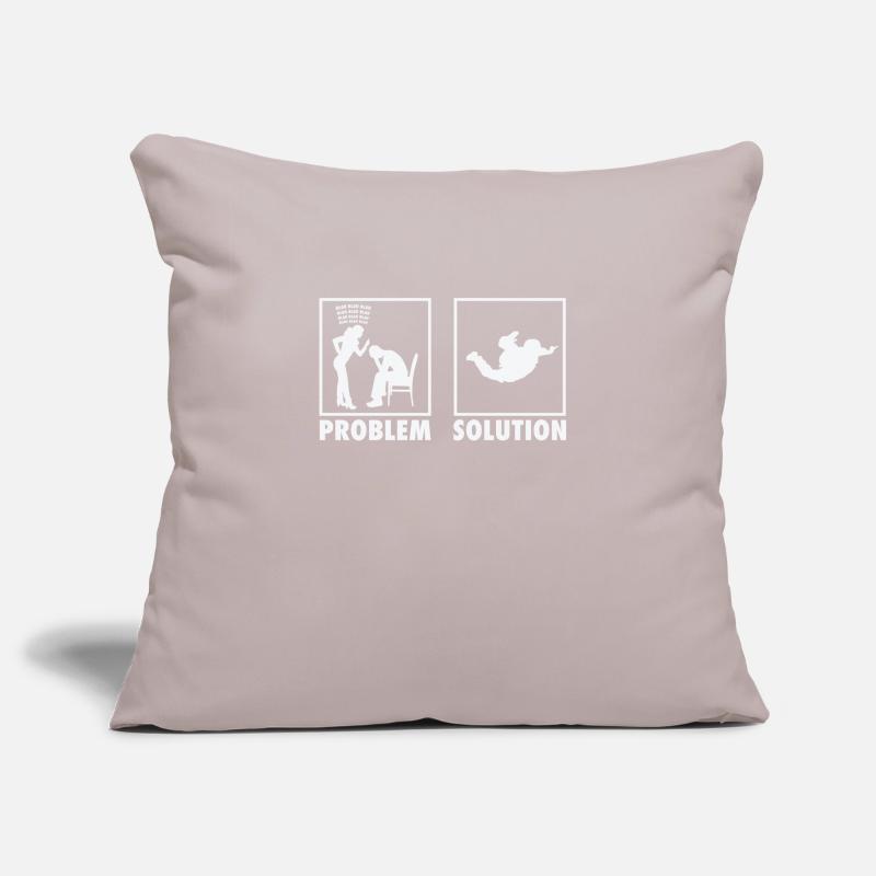 Skydiving Skydivers Statement Problem Solution. Sofa pillowcase 17,3'' x 17,3'' (45 x 45 cm)