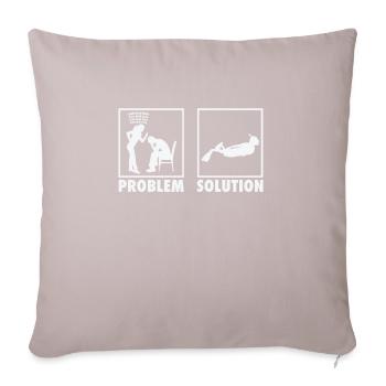 Snorkeling Snorkeler Déclaration Solution au problème. - Housse de coussin décorative 45 x 45 cm - taupe clair - Devant