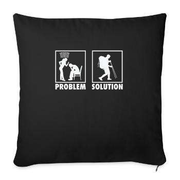 Mountain Climbing Mountain Climbers Statement - Sofakissenbezug 45 x 45 cm - Schwarz - Vorne