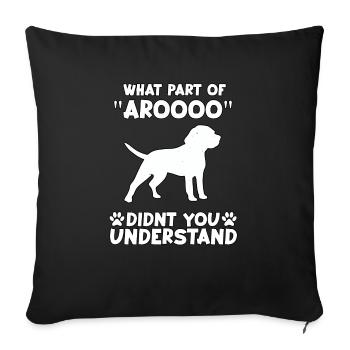 Beagle Fan Dog Motif Drôle Beagle Gassi - Housse de coussin décorative 45 x 45 cm - noir - Devant
