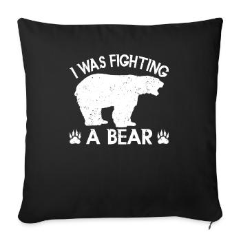 Bears Brown Bear Polar Bear Bear - Sofa pillowcase 17,3'' x 17,3'' (45 x 45 cm) - black - Front