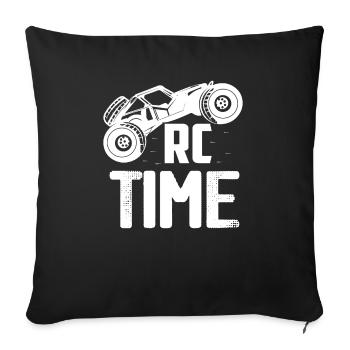 RC Time Remote Control Model Car - Sofa pillowcase 17,3'' x 17,3'' (45 x 45 cm) - black - Front