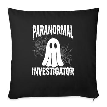 Ghost Lover Paranormal Ghost Hunting Ghost Hunter - Sofa pillowcase 17,3'' x 17,3'' (45 x 45 cm) - black - Front