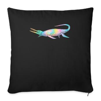 Mosasaurus Dino Future Paleontologist Dinosaur - Sofa pillowcase 17,3'' x 17,3'' (45 x 45 cm) - black - Front