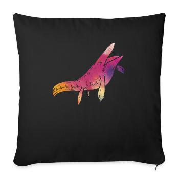 Mosasaurus Dino Future Paleontologist Dinosaur - Sofa pillowcase 17,3'' x 17,3'' (45 x 45 cm) - black - Front