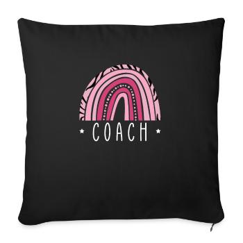 Coach Vintage Retro Shirt Gift Trainer - Sofa pillowcase 17,3'' x 17,3'' (45 x 45 cm) - black - Front