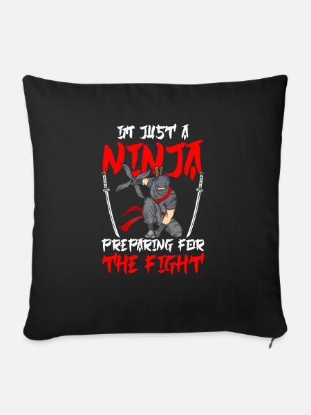 Ninja - Sofakissenbezug 45 x 45 cm - Schwarz