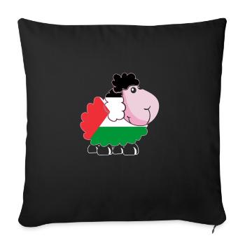 Palestine Tshirt Homme Enfant Femme Palestine - Housse de coussin décorative 45 x 45 cm - noir - Devant