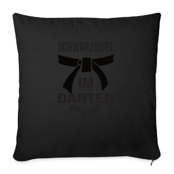 Dart - Sofakissenbezug 45 x 45 cm - Schwarz - Vorne
