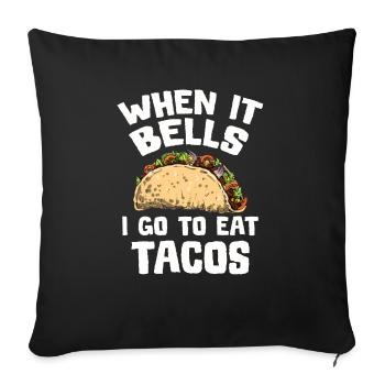 Taco Tuesday Torero Salsa Latino Mexican Nacho - Sofa pillowcase 17,3'' x 17,3'' (45 x 45 cm) - black - Front