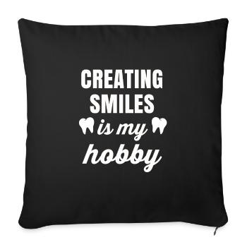 Dentist Gift Dentist Dental Doctor Teeth - Sofa pillowcase 17,3'' x 17,3'' (45 x 45 cm) - black - Front