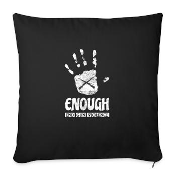Stop Gun Violence - Sofakissenbezug 45 x 45 cm - Schwarz - Vorne