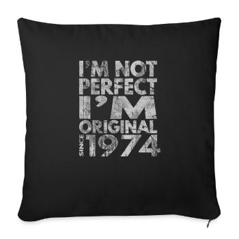 Awesome since 1974 - Sofa pillowcase 17,3'' x 17,3'' (45 x 45 cm) - black - Front