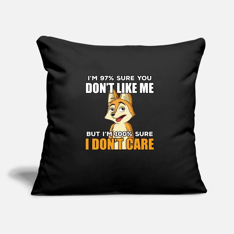 Funny fox gift idea Sofa pillowcase 17,3'' x 17,3'' (45 x 45 cm)