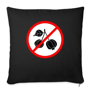 Surinam Cherry - Fruit - Sofakissenbezug 45 x 45 cm - Schwarz - Vorne