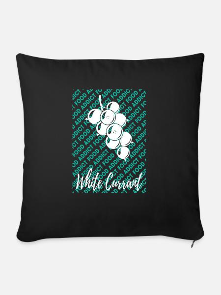 White Currant - Sofakissenbezug 45 x 45 cm - Schwarz