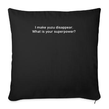 Funny yuzu gift idea - Sofakissenbezug 45 x 45 cm - Schwarz - Vorne