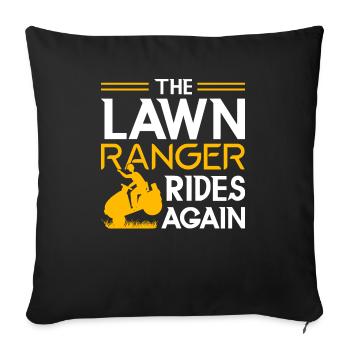 Gardener Landscaping Horticulture Lawn Mower - Sofa pillowcase 17,3'' x 17,3'' (45 x 45 cm) - black - Front