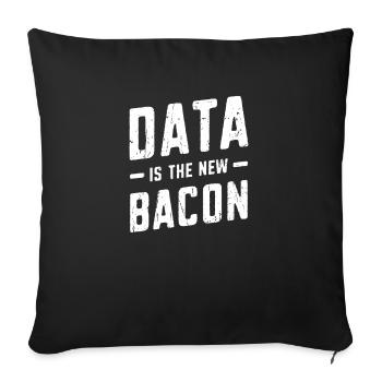 Daten sind der neue Speck - Codierung - Sofakissenbezug 45 x 45 cm - Schwarz - Vorne