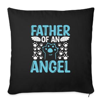 Propriétaire de chat Perte de mémoire du chat - Housse de coussin décorative 45 x 45 cm - noir - Devant