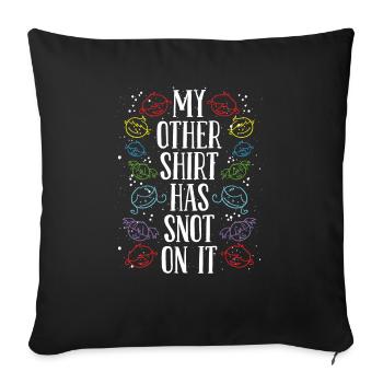 Daycare Provider Childacre Snot on it Teacher - Sofa pillowcase 17,3'' x 17,3'' (45 x 45 cm) - black - Front