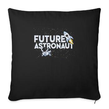 Astronaut Space Shuttle Planet Spacecraft - Sofa pillowcase 17,3'' x 17,3'' (45 x 45 cm) - black - Front