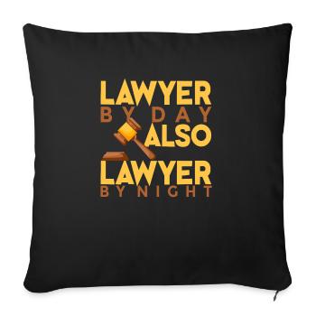 Avocat Avocat Conseil juridique Droit - Housse de coussin décorative 45 x 45 cm - noir - Devant