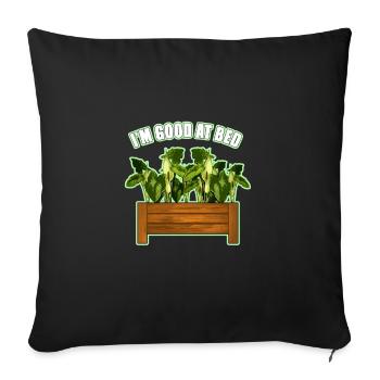 Jardinière de lit Les plantes cadeaux - Housse de coussin décorative 45 x 45 cm - noir - Devant