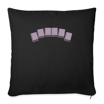 Read book books - Sofa pillowcase 17,3'' x 17,3'' (45 x 45 cm) - black - Front