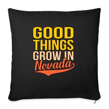 De bonnes choses cultivées au Nevada Cadeau - Housse de coussin décorative 45 x 45 cm - noir - Devant